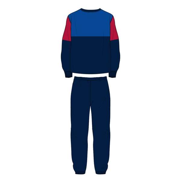 Cerdá Pijama Largo Single Jersey FC Barcelona Azul