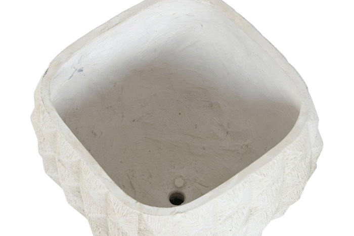 DKD Home Decor Macetero de Fibra Arcilla Desgastado Crudo 32x32x40 DKD Home Decor Macetero de Fibra Arcilla Desgastado Crudo 32x32x40