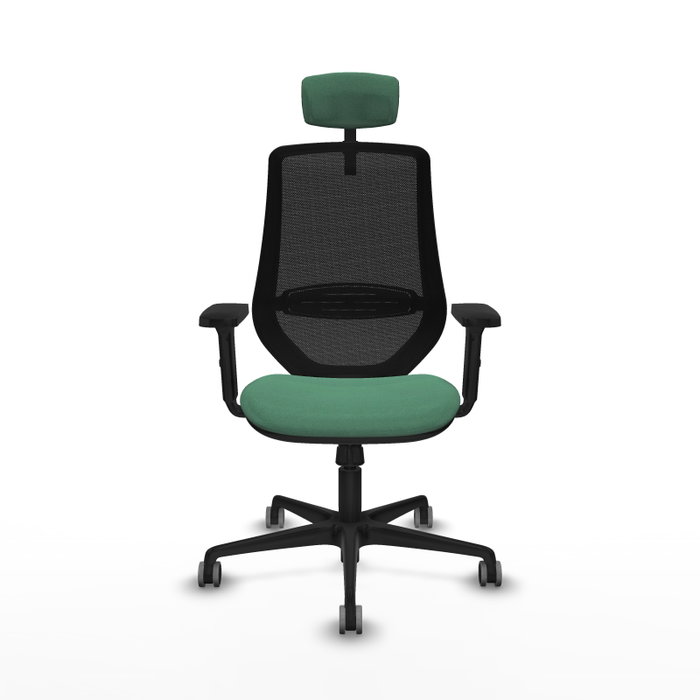 PIQUERAS Y CRESPO Silla de oficina Mardos Verde esmeralda y Negro