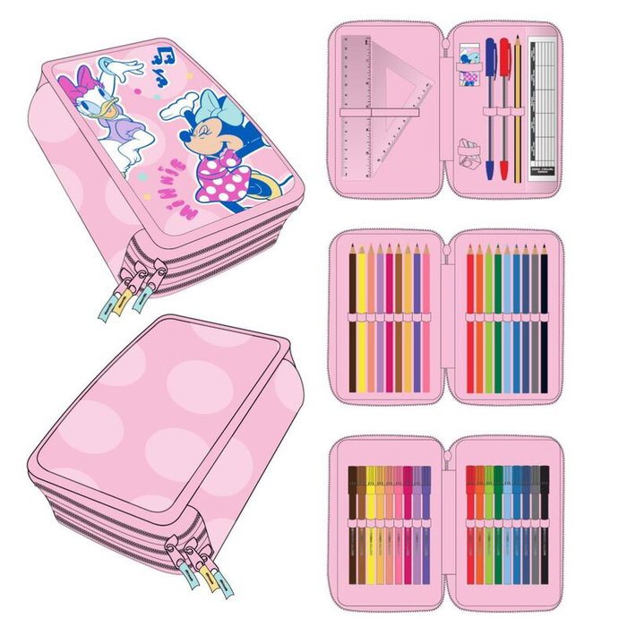 Cerdá Plumier Minnie Disney con Accesorios Rosa Cerdá Plumier Minnie Disney con Accesorios Rosa