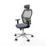 PIQUERAS Y CRESPO Silla de oficina Jorquera Gris con Mecanismo Sincro/Traslack