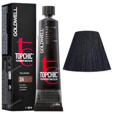 Goldwell TopChic Coloración Permanente 2A Blue Black 60 ml Goldwell TopChic Coloración Permanente 2A Blue Black 60 ml