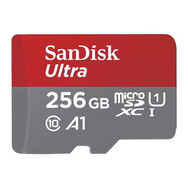 Sandisk ultra tarjeta de memoria flash (adaptador microsdxc a sd incluido) 256gb a1 / uhs class 1 / class10 microsdxc uhs-i