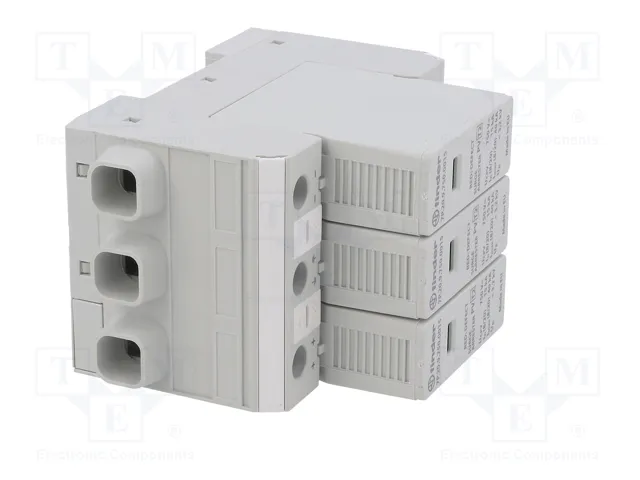 FINDER Limitador de sobretensiones Tipo 2 de 3 polos y 15kA FINDER Limitador de sobretensiones Tipo 2 de 3 polos y 15kA