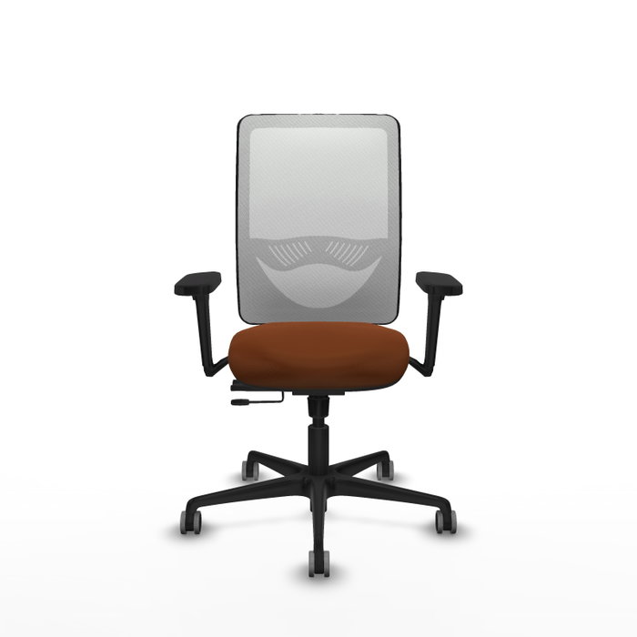 PIQUERAS Y CRESPO Silla de oficina Zulema con mecanismo Sincro/Traslack Marrón y Blanco PIQUERAS Y CRESPO Silla de oficina Zulema con mecanismo Sincro/Traslack Marrón y Blanco