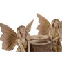 DKD Home Decor Figura de Resina Hada Surtido de 2 Unidades Marrón