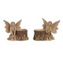 DKD Home Decor Figura de Resina Hada Surtido de 2 Unidades Marrón