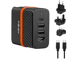 Bluestork pw-bs-65-gan-c/2 Cargador de Pared 4 en 1 65W Negro