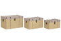 DKD Home Decor Baul Alpino Marron Natural 35 x 33 x 56 cm Set de 3