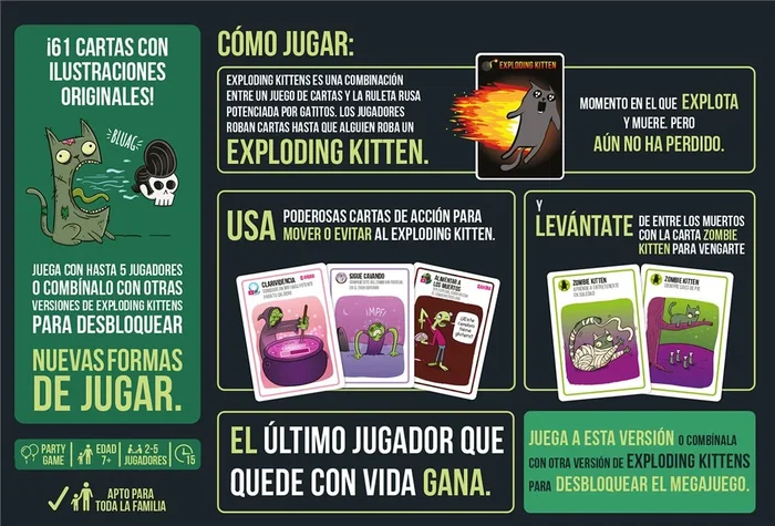 Asmodee Zombie Kittens Asmodee Zombie Kittens