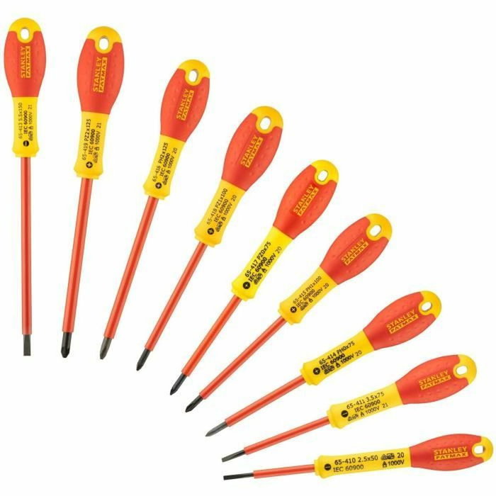 Stanley Juego de 10 Destornilladores FATMAX Aislados 1000V Stanley Juego de 10 Destornilladores FATMAX Aislados 1000V