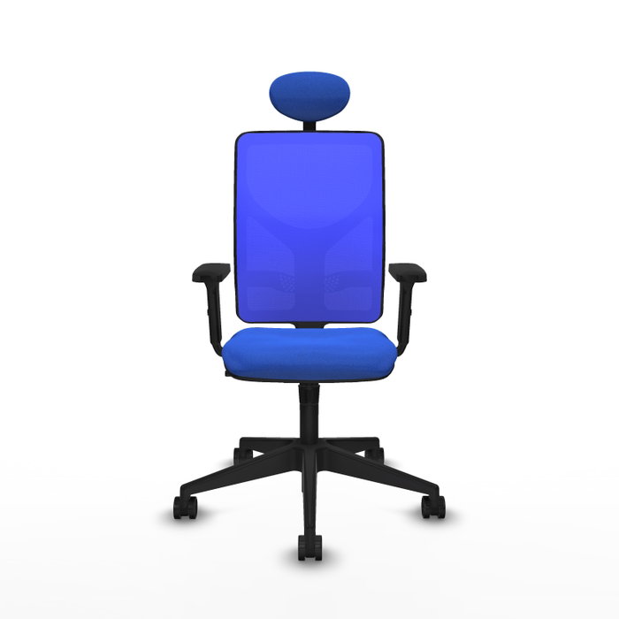 PIQUERAS Y CRESPO Silla de oficina Motilla con mecanismo Sincro y Cabecero Fijo Azul PIQUERAS Y CRESPO Silla de oficina Motilla con mecanismo Sincro y Cabecero Fijo Azul