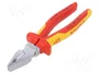 KNIPEX Alicates universales con aislamiento, 200 mm