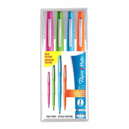 Rotulador Fibra Paper Mate Flair M (0,7) Blister De 4 Fantasia