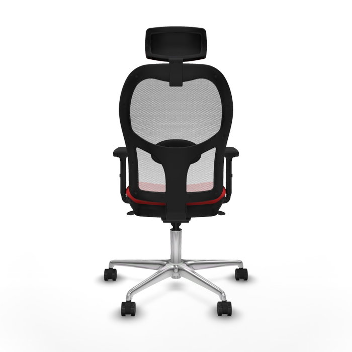 PIQUERAS Y CRESPO Silla de oficina Jorquera con Mecanismo Sincro Rojo y Blanco