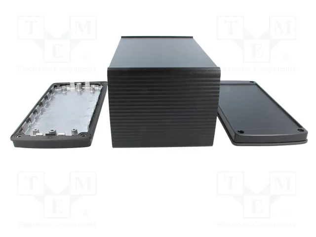 BOPLA Carcasa de Aluminio ALUBOS con Panel Negro