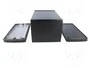 BOPLA Carcasa de Aluminio ALUBOS con Panel Negro