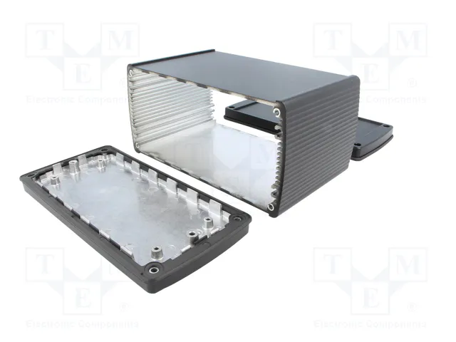 BOPLA Carcasa de Aluminio ALUBOS con Panel Negro