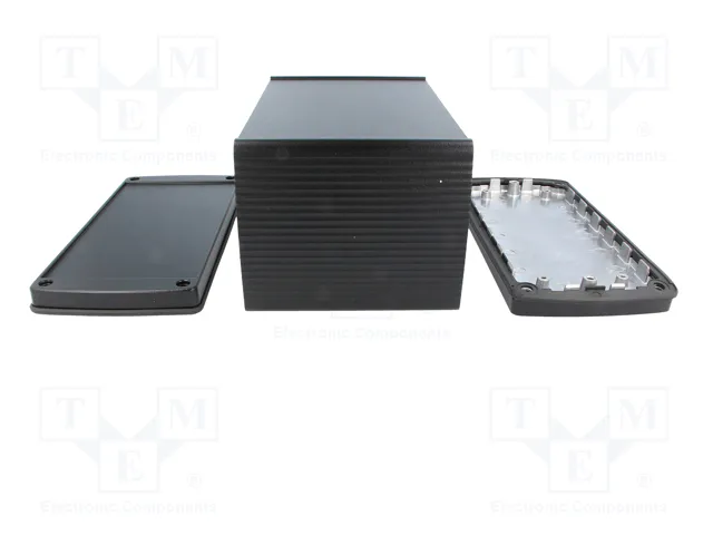 BOPLA Carcasa de Aluminio ALUBOS con Panel Negro