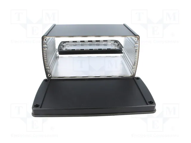 BOPLA Carcasa de Aluminio ALUBOS con Panel Negro