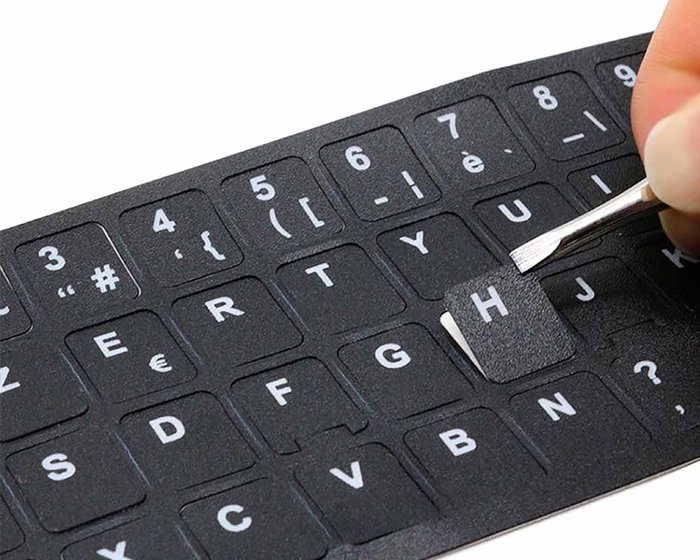 Generico Pegatina para Teclado Idioma Español Castellano Negro Generico Pegatina para Teclado Idioma Español Castellano Negro