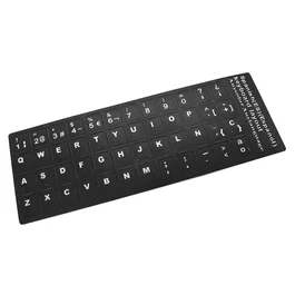 Generico Pegatina para teclado idioma español castellano negro