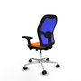 PIQUERAS Y CRESPO Silla de oficina Jorquera Naranja y Azul