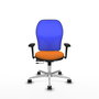 PIQUERAS Y CRESPO Silla de oficina Jorquera Naranja y Azul