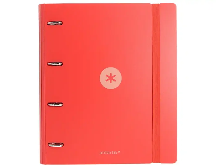 Antartik Carpeta con recambio A4 Rojo Foam 4 anillas 35mm