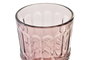 DKD Home Decor Vaso de Cristal Rosa con Relieve Classic Garbo 240ml