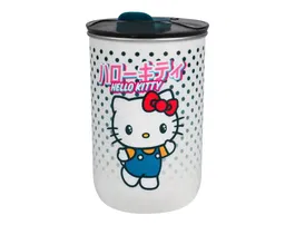 Wondee Hello Kitty Taza de Viaje Térmica con Tapa, 350 ml, para Bebidas Frías y Calientes, Diseño Kawaii, Acero Inoxidable, para Oficina o Colegio, Regalo