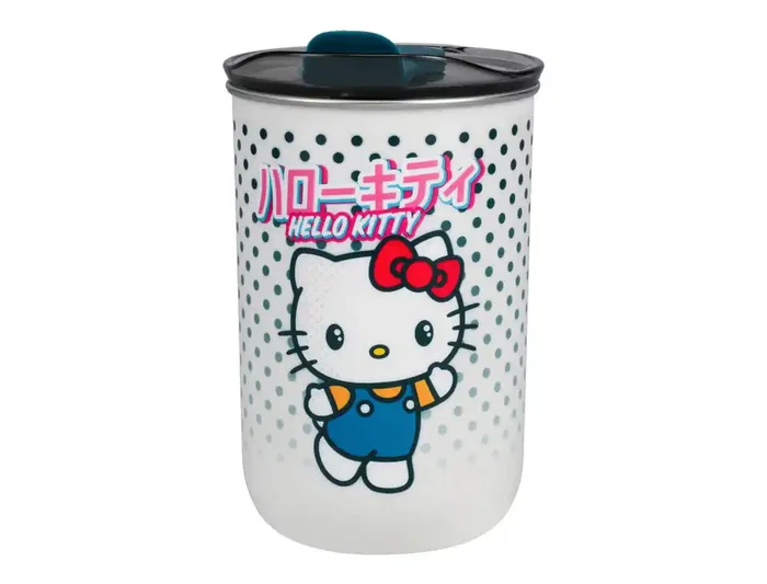 Wondee Hello Kitty Taza de Viaje Térmica con Tapa, 350 ml, para Bebidas Frías y Calientes, Diseño Kawaii, Acero Inoxidable, para Oficina o Colegio, Regalo Wondee Hello Kitty Taza de Viaje Térmica con Tapa, 350 ml, para Bebidas Frías y Calientes, Diseño Kawaii, Acero Inoxidable, para Oficina o Colegio, Regalo