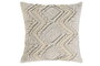 DKD Home Decor Cojín de Algodón Blanco Bordado a Mano 45x45 cm