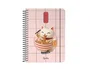 Liderpapel Agenda Escolar Fantasy 26-27 Día Página A6+ Bilingüe con Espiral, Papel FSC 80g, Gomilla y Pegatinas, Color Gato