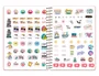 Liderpapel Agenda Escolar Fantasy 26-27 Día Página A6+ Bilingüe con Espiral, Papel FSC 80g, Gomilla y Pegatinas, Color Gato