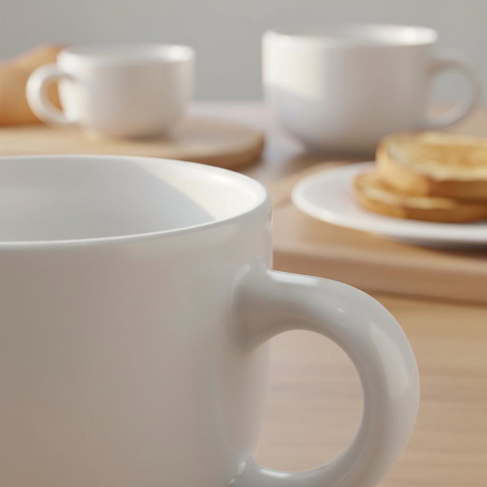 Quid Taza Jumbo Cerámico Snow Blanco 40 cL Quid Taza Jumbo Cerámico Snow Blanco 40 cL