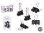 Pincello Set 5 Pinzas Clip Negro Metal 2 x 11.5 x 1.5 cm (Set de 24)