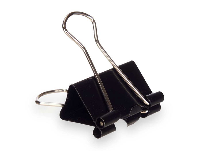 Pincello Set 5 Pinzas Clip Negro Metal 2 x 11.5 x 1.5 cm (Set de 24)
