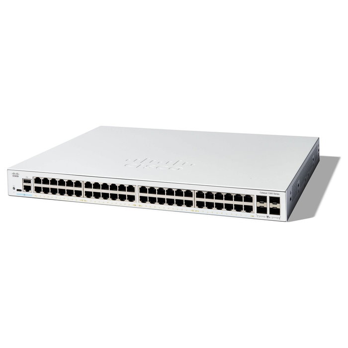 Cisco Catalyst 1300-48T-4X 48 Puertos Gigabit Ethernet y 4 SFP+ Cisco Catalyst 1300-48T-4X 48 Puertos Gigabit Ethernet y 4 SFP+