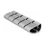 DeLOCK Elemento de montaje para canaleta de cables 75 x 45 mm, 5 piezas, plata