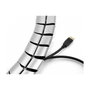 DeLOCK Elemento de montaje para canaleta de cables 75 x 45 mm, 5 piezas, plata