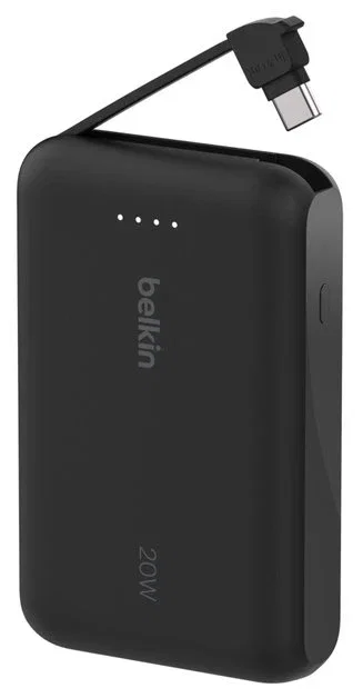 Belkin Power Bank 10.000 mAh con cable USB-C integrado Negro BPB021HQBK Belkin Power Bank 10.000 mAh con cable USB-C integrado Negro BPB021HQBK