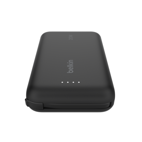Belkin BPB021HQBK Batería Externa 10000 mAh Negro con Cable USB-C Integrado