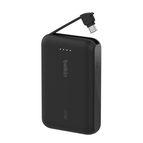 Belkin Power Bank 10.000 mAh con cable USB-C integrado Negro BPB021HQBK Belkin Power Bank 10.000 mAh con cable USB-C integrado Negro BPB021HQBK