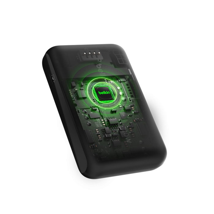 Belkin BPB021HQBK Batería Externa 10000 mAh Negro con Cable USB-C Integrado