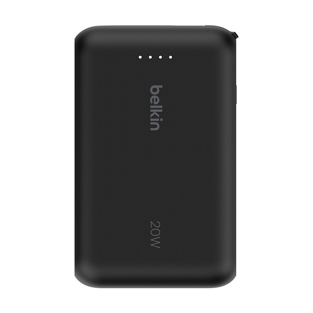 Belkin BPB021HQBK Batería Externa 10000 mAh Negro con Cable USB-C Integrado