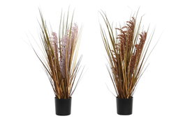 DKD Home Decor Planta PE Surtida Naranja y Rosa