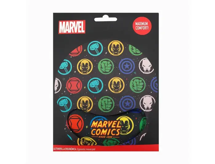 Wondee Alfombrilla para ratón ergonómica Marvel Comics con reposamuñecas de gel