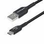 Cable USB Startech USB2AC2MNC Negro 2 m