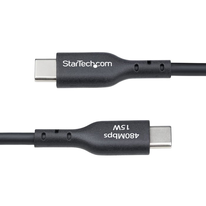 Cable USB Startech USB2AC2MNC Negro 2 m